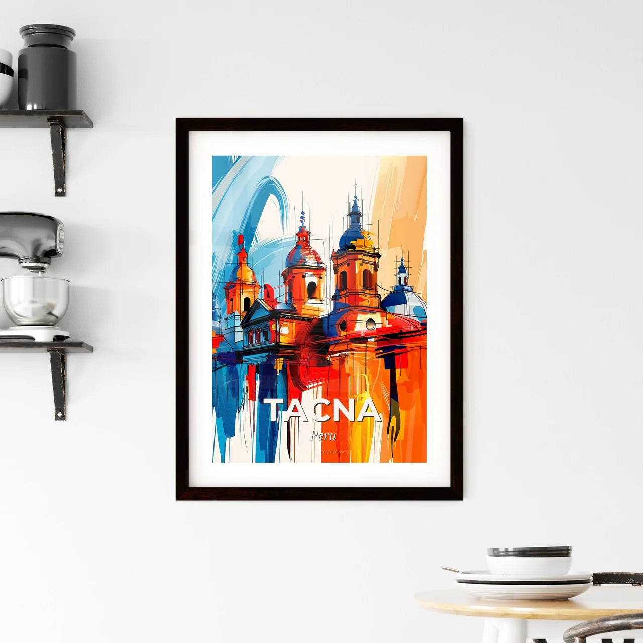 Vibrant Tacna, Peru Framed Print
