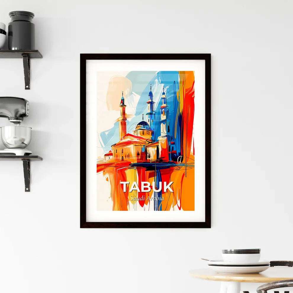 Vibrant Tabuk, Saudi Arabia Framed Print