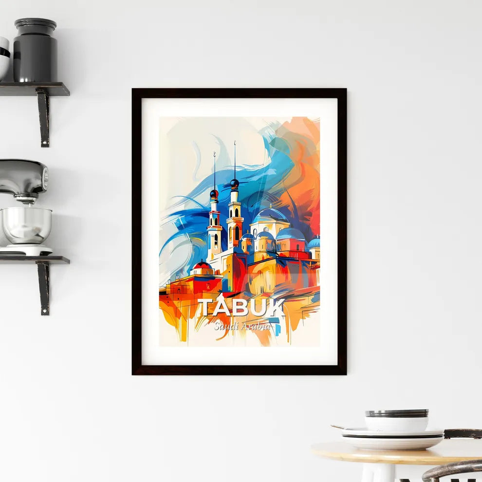 Vibrant Tabuk, Saudi Arabia Framed Print