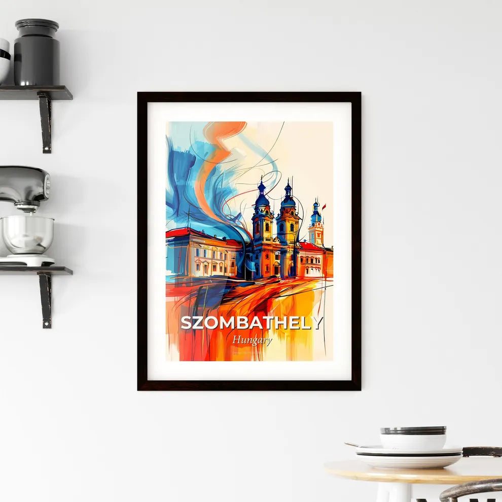 Vibrant Szombathely, Hungary Framed Print