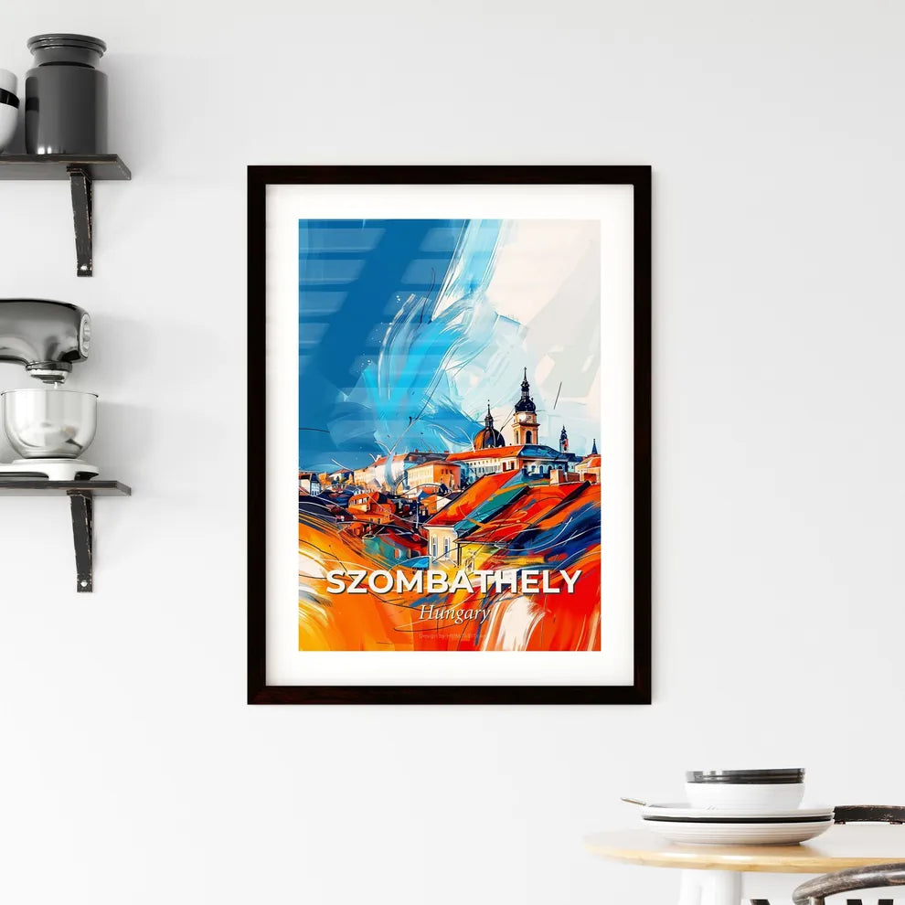 Vibrant Szombathely, Hungary Framed Print
