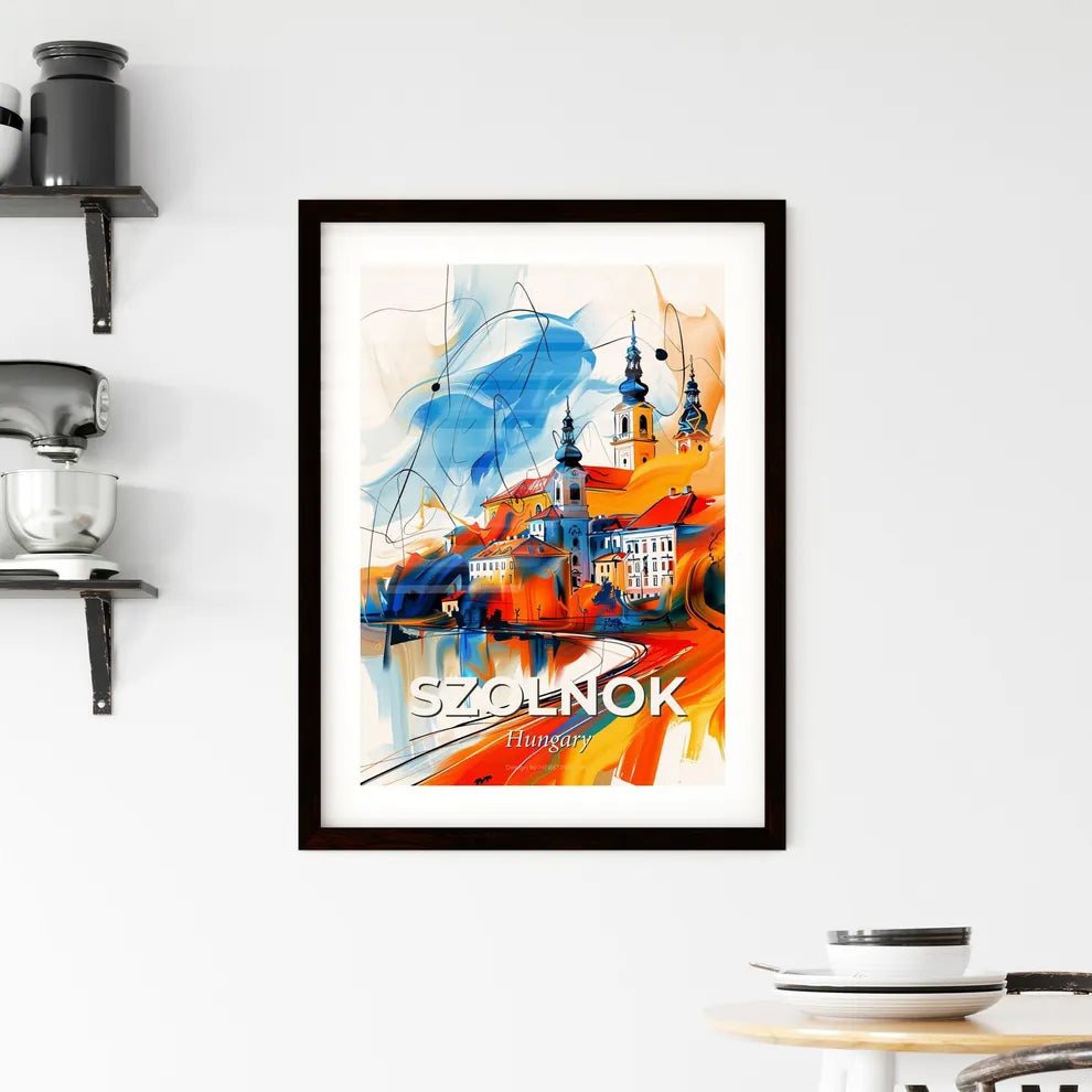 Vibrant Szolnok, Hungary Framed Print