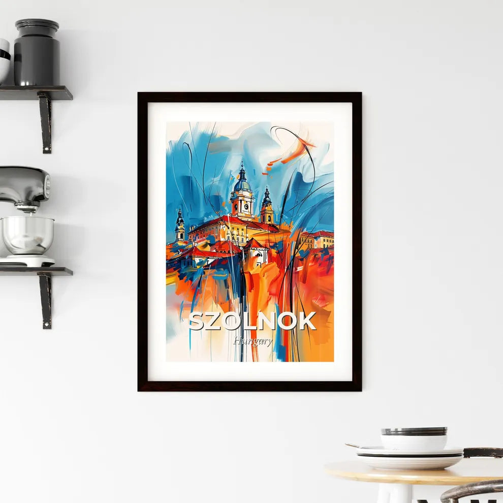Vibrant Szolnok, Hungary Framed Print