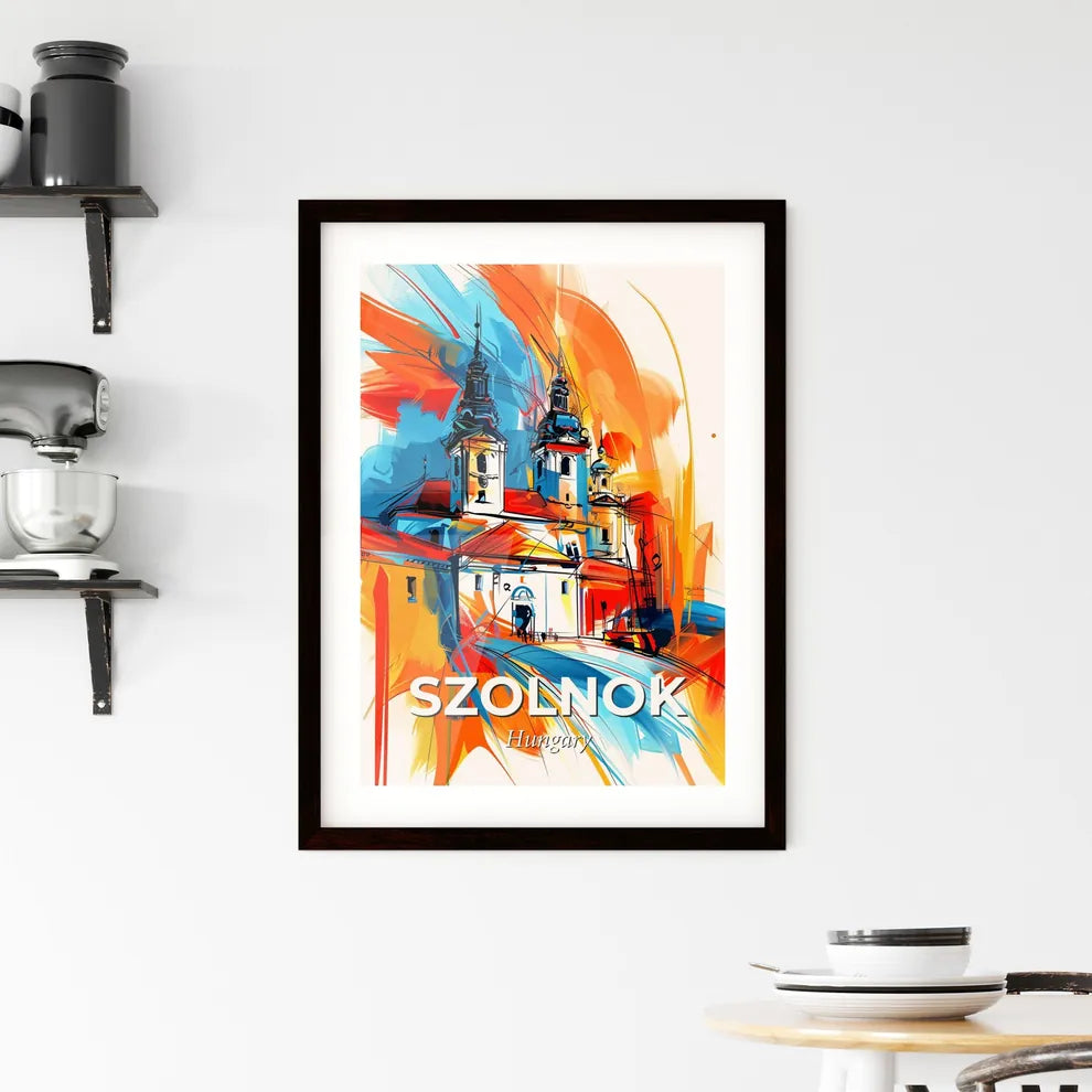 Vibrant Szolnok, Hungary Framed Print
