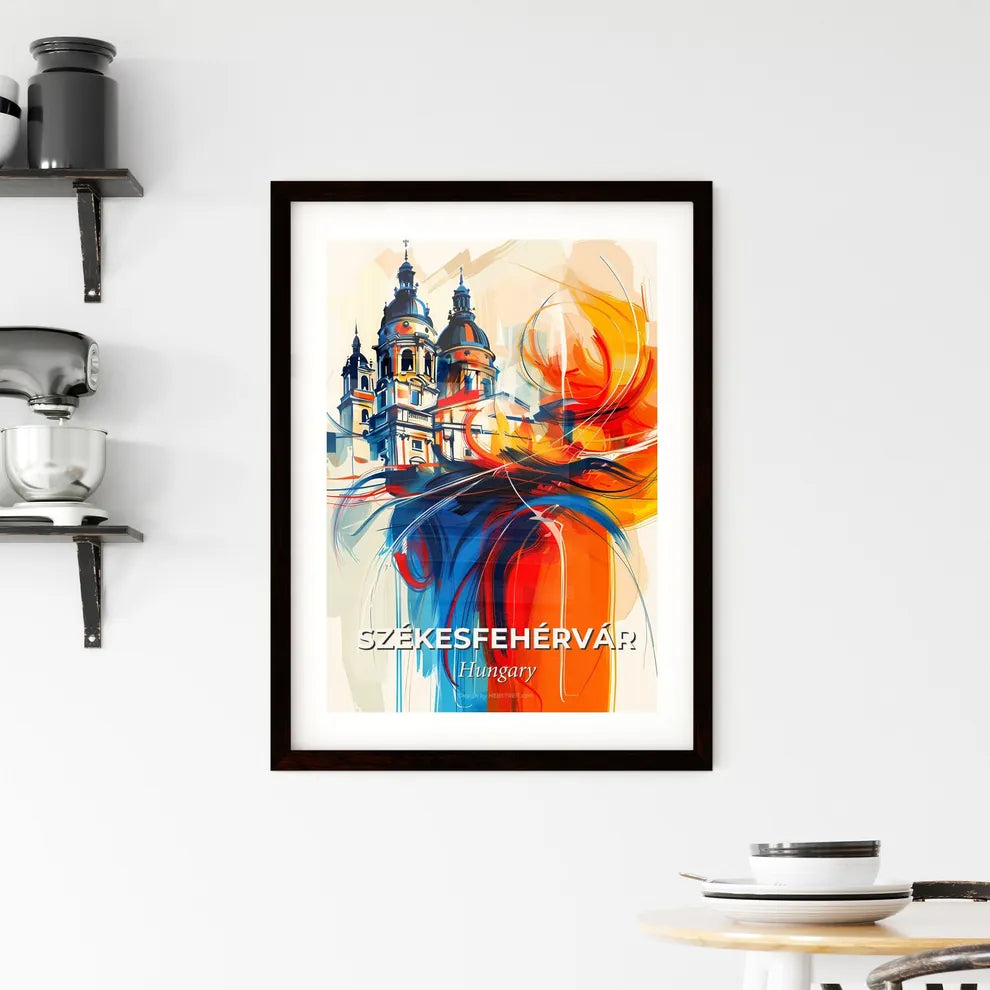Vibrant Székesfehérvár, Hungary Framed Print