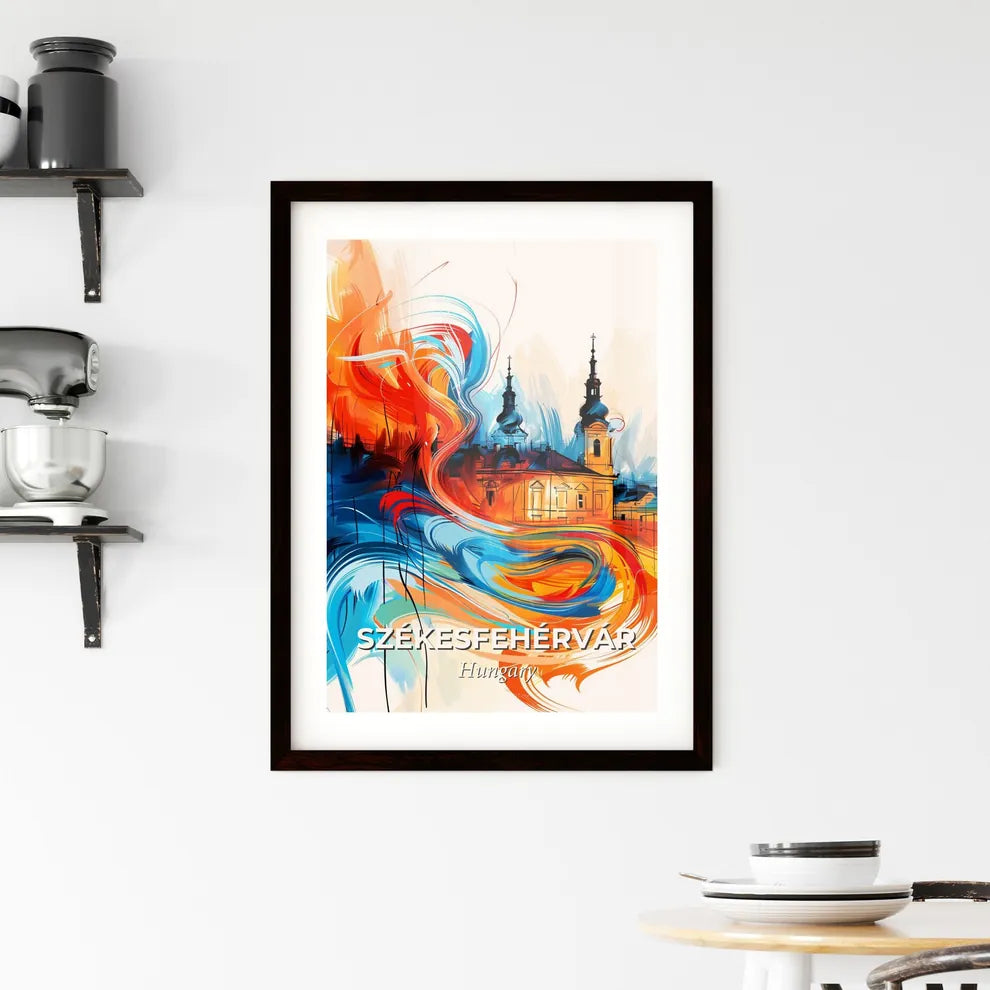 Vibrant Székesfehérvár, Hungary Framed Print