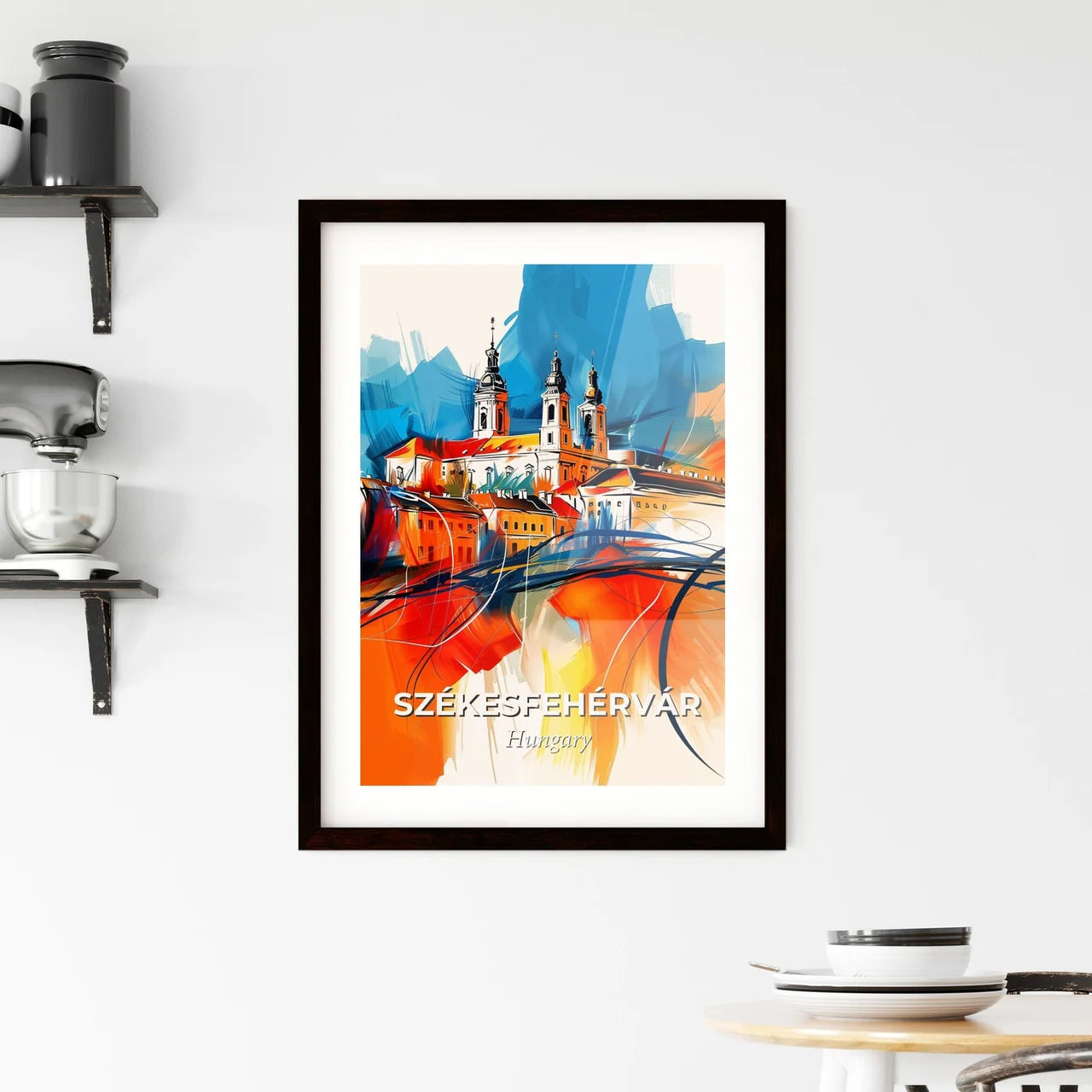 Vibrant Székesfehérvár, Hungary Framed Print