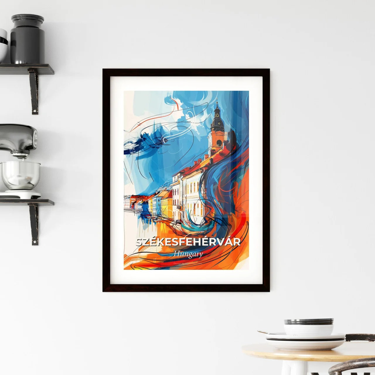 Vibrant Székesfehérvár, Hungary Framed Print
