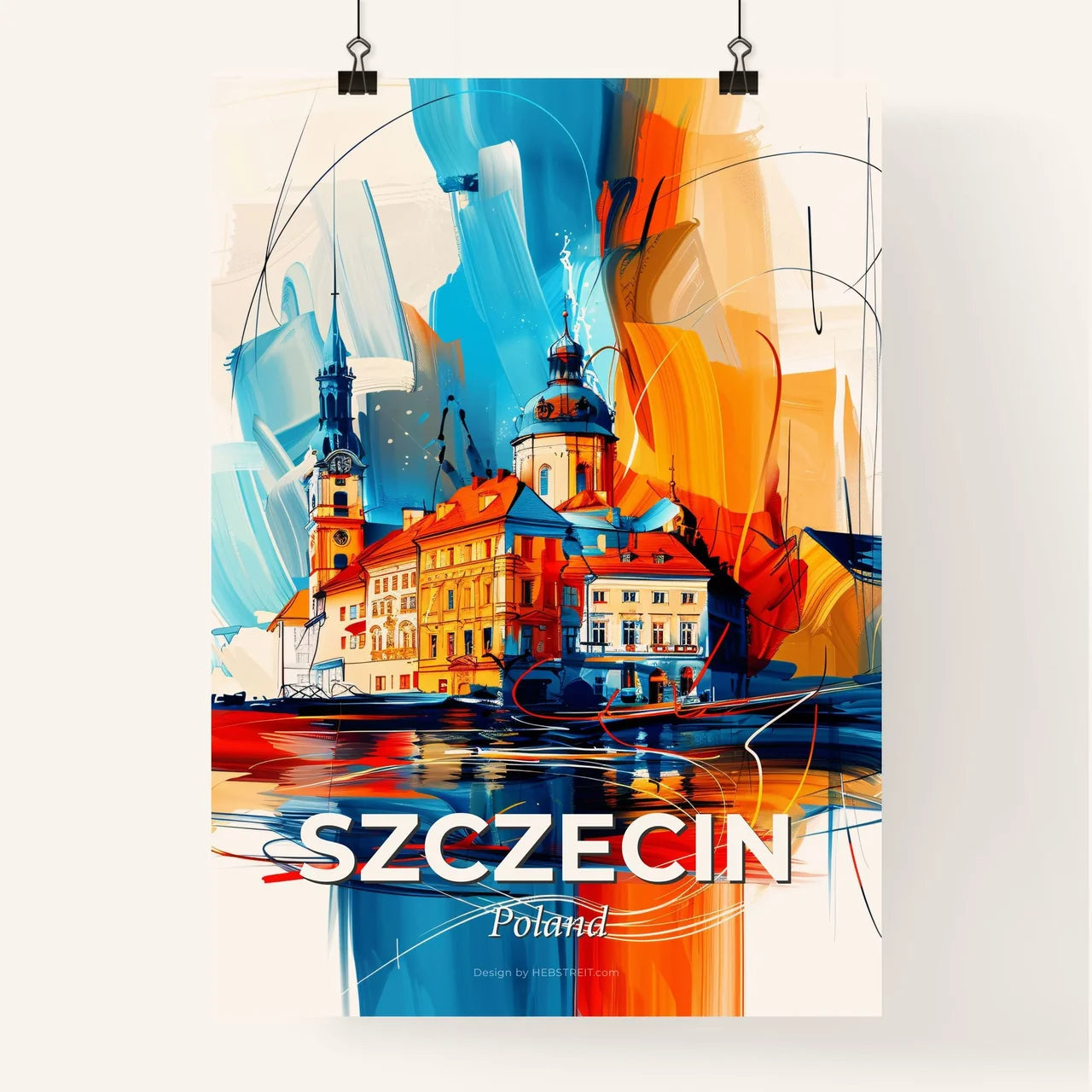 Vibrant Szczecin, Poland Poster