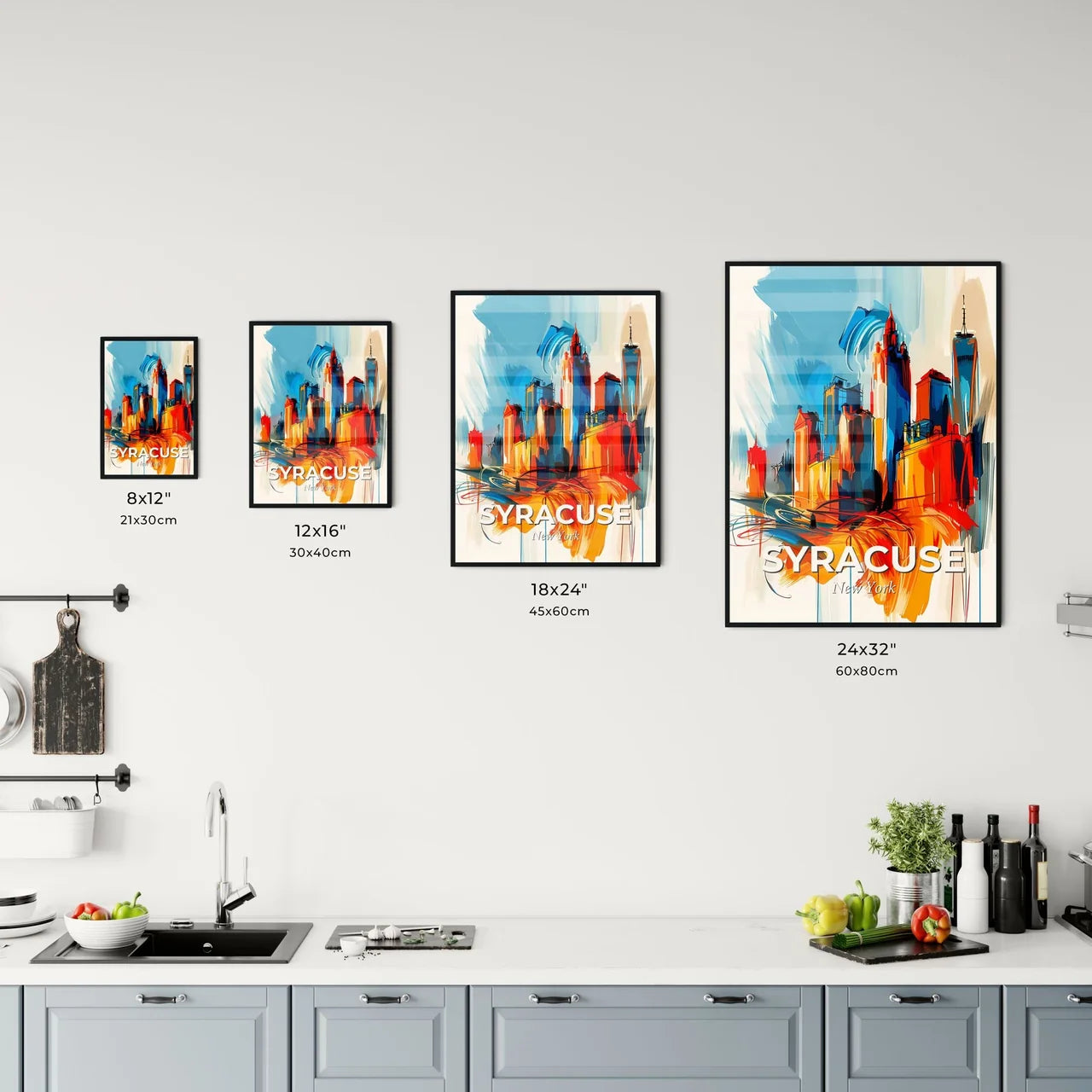Vibrant Syracuse, New York Kitchen Art