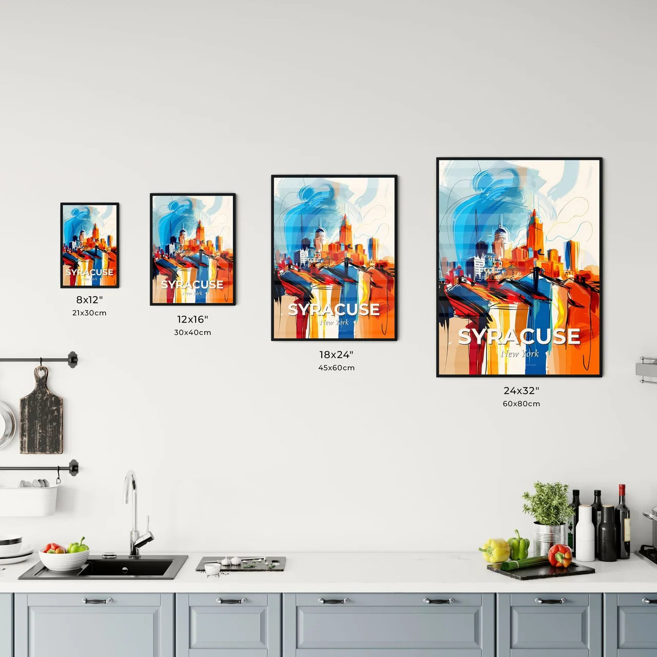 Vibrant Syracuse, New York Kitchen Art