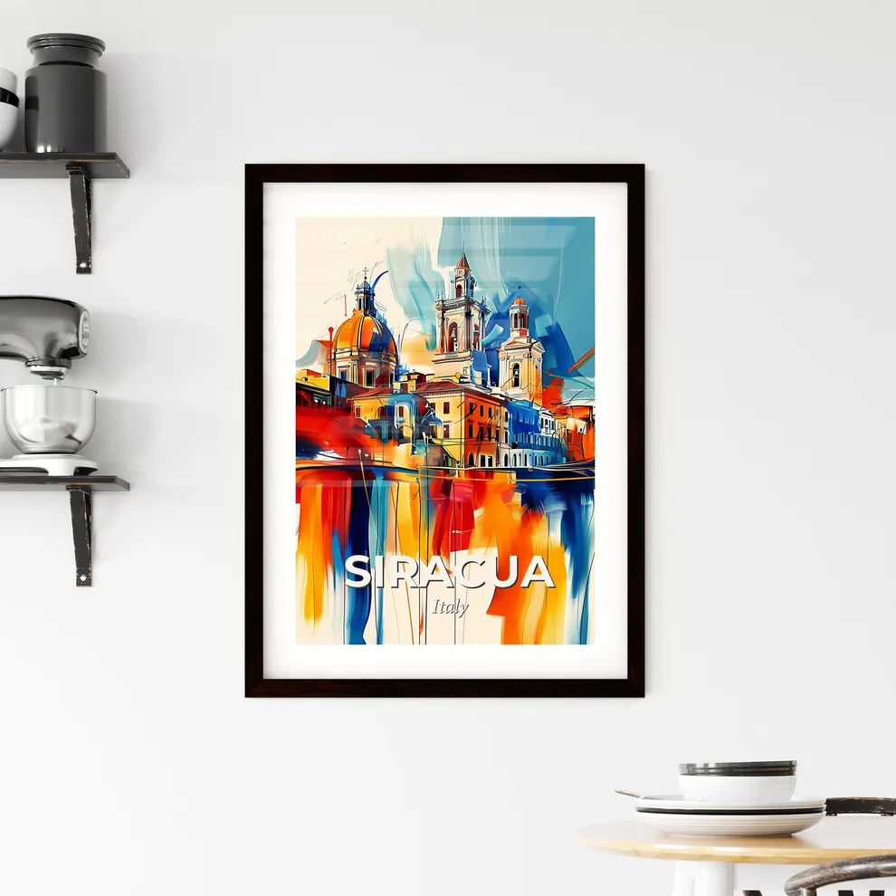 Vibrant Siracua, Italy Framed Print