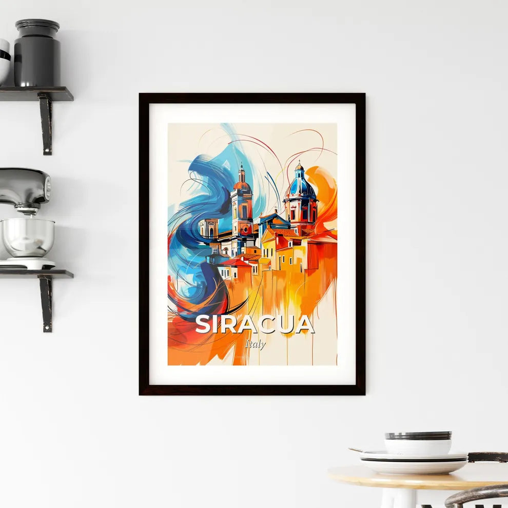 Vibrant Siracua, Italy Framed Print