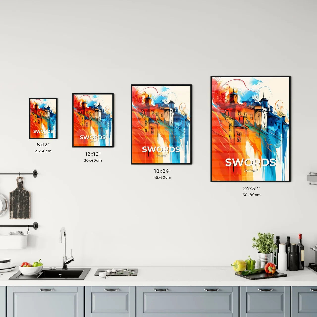 Vibrant Swords, Ireland Kitchen Art
