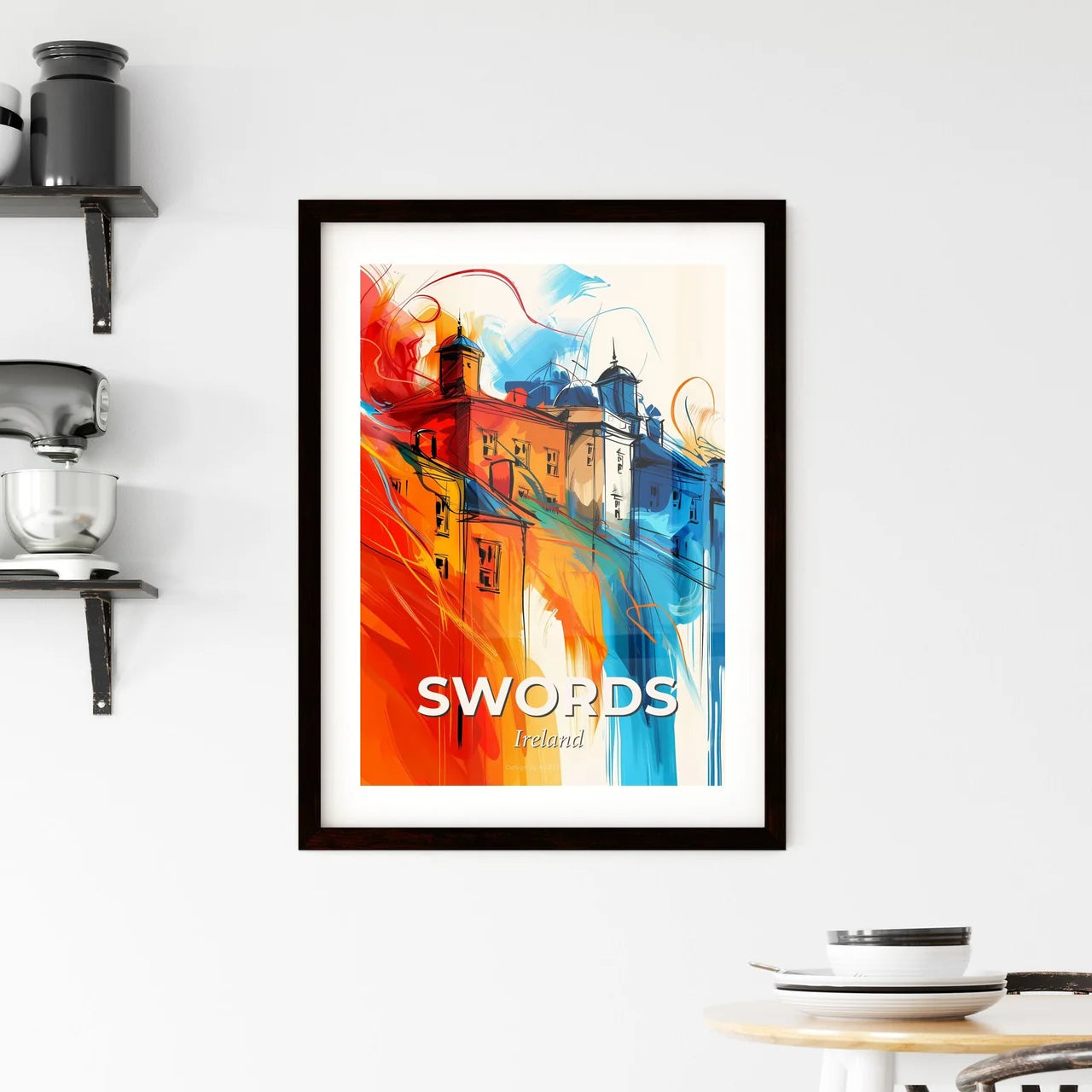 Vibrant Swords, Ireland Framed Print