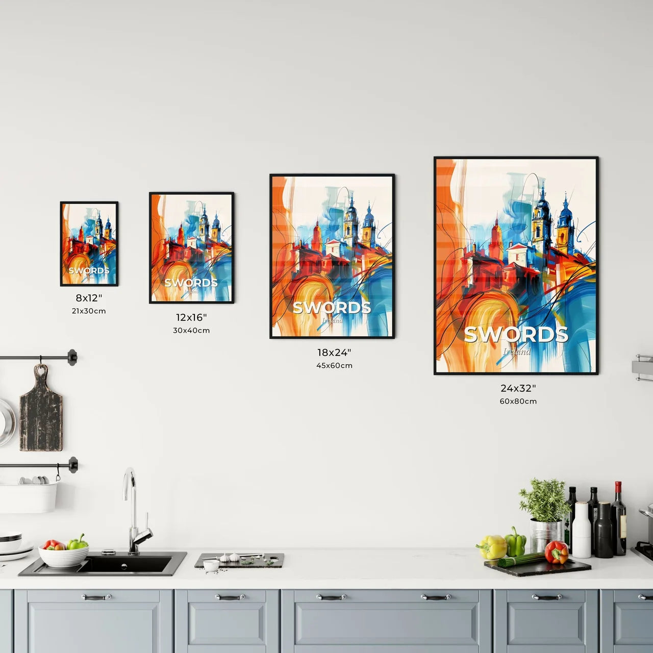 Vibrant Swords, Ireland Kitchen Art