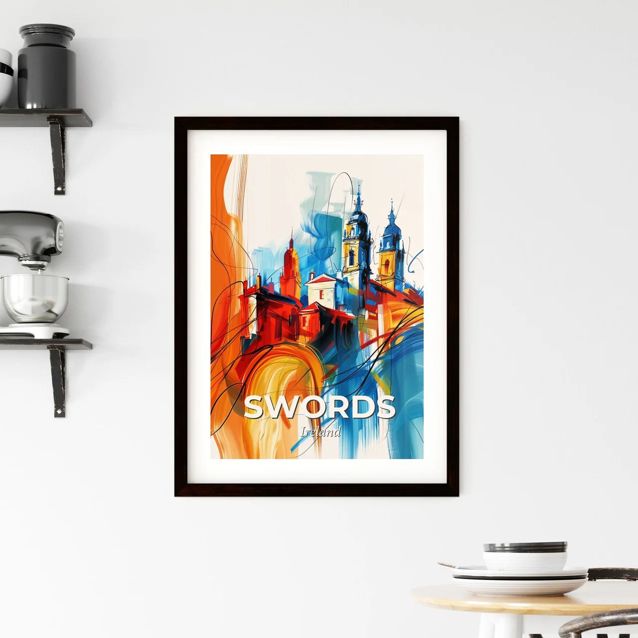 Vibrant Swords, Ireland Framed Print