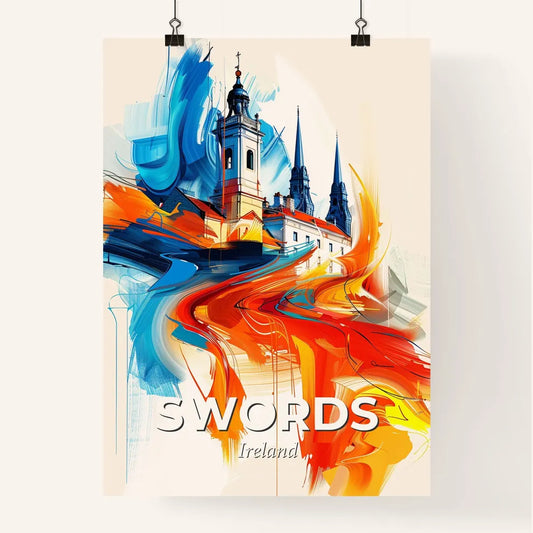 Vibrant Swords, Ireland Poster