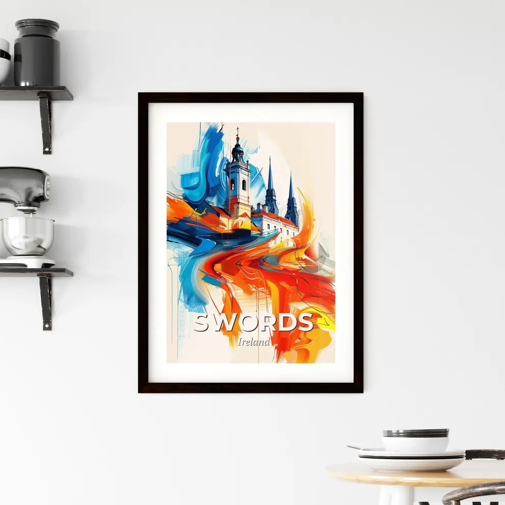 Vibrant Swords, Ireland Framed Print