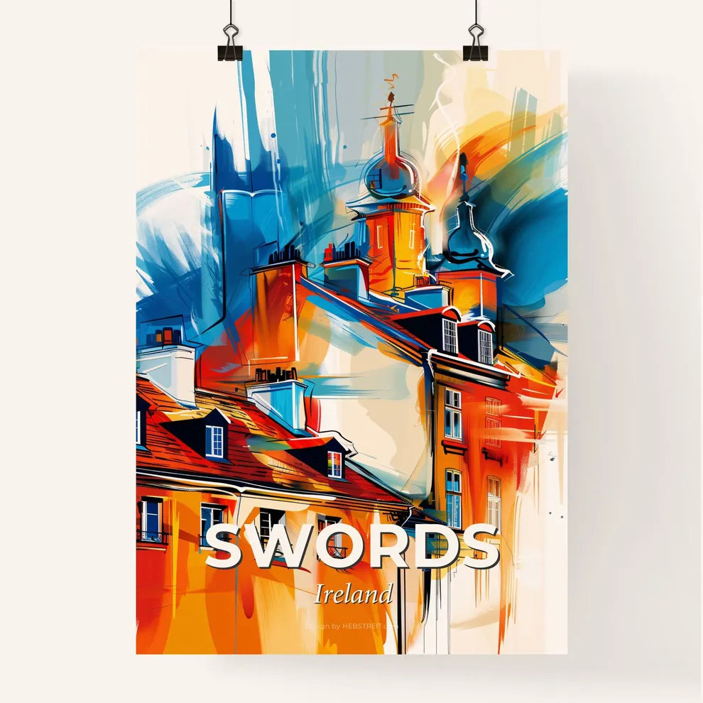 Vibrant Swords, Ireland Poster