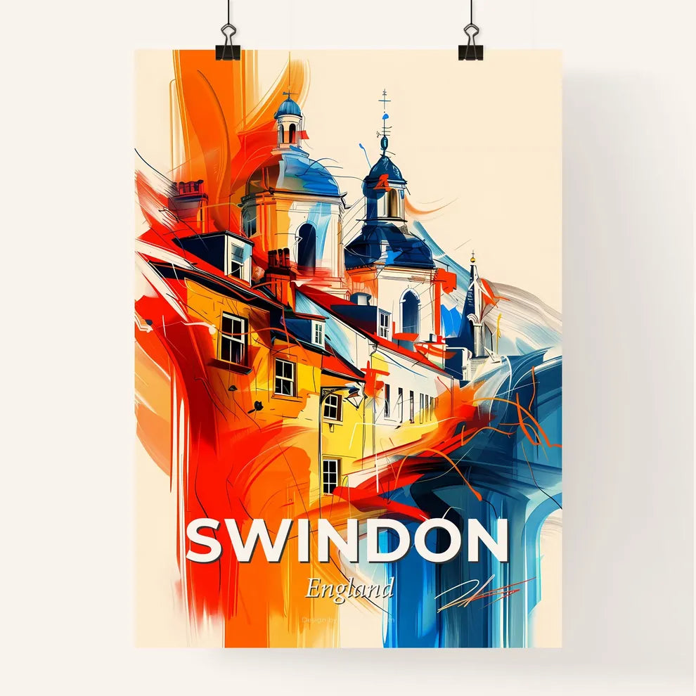 Vibrant Swindon, England Poster