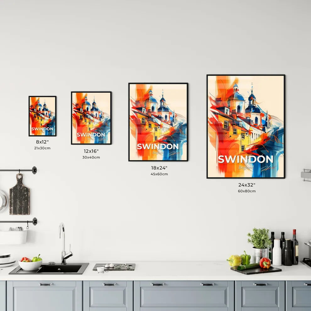 Vibrant Swindon, England Kitchen Art