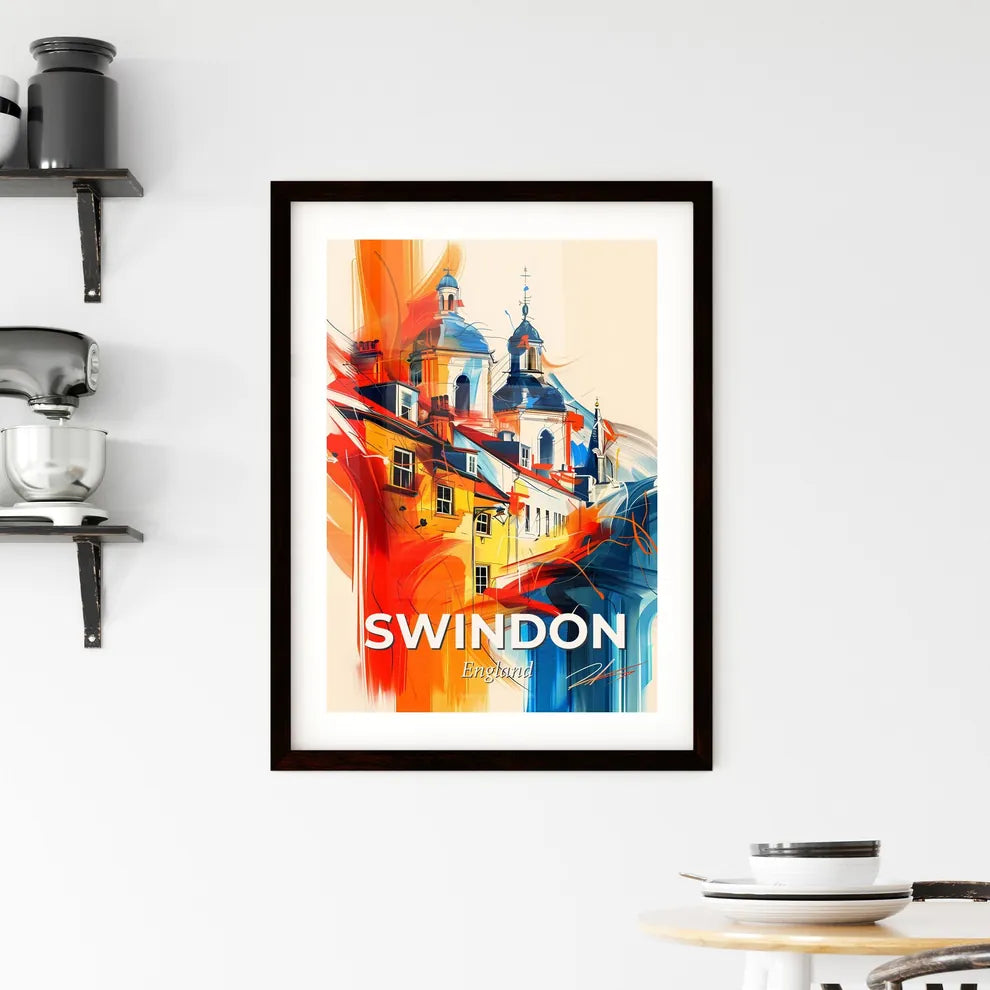 Vibrant Swindon, England Framed Print