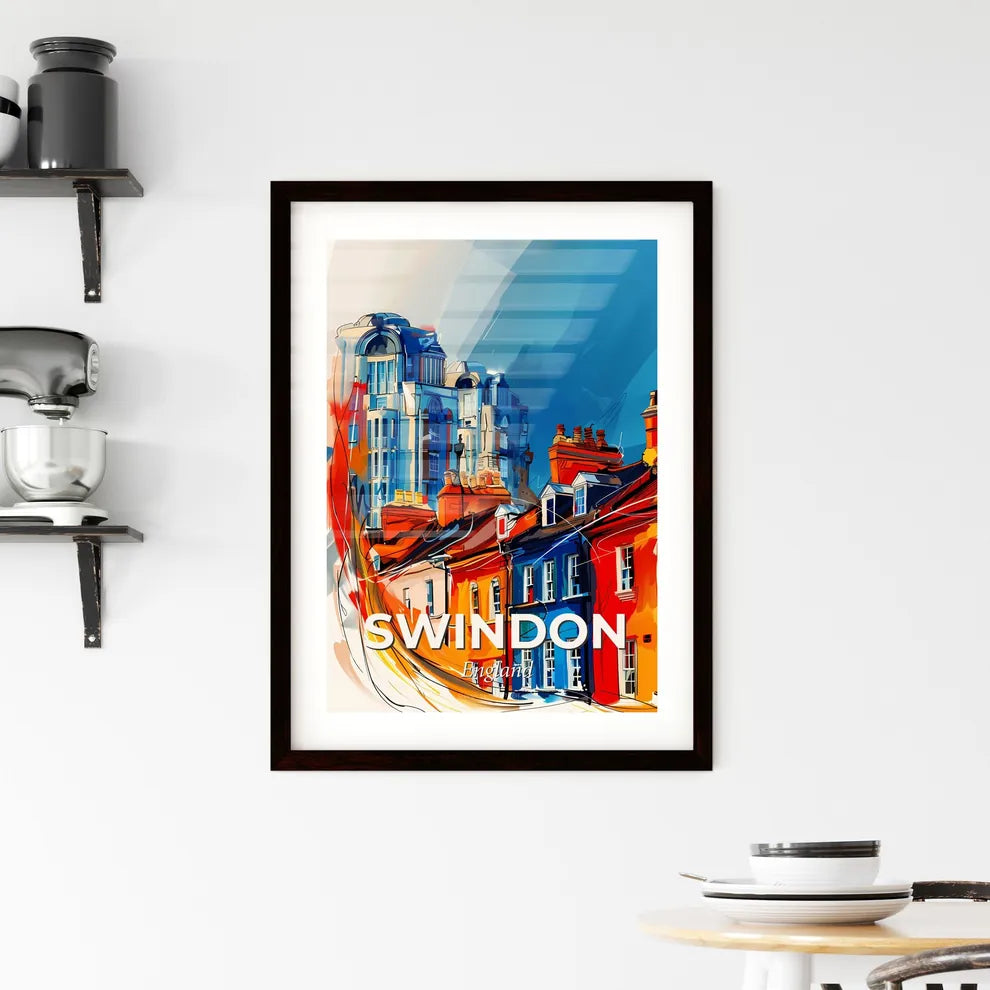 Vibrant Swindon, England Framed Print