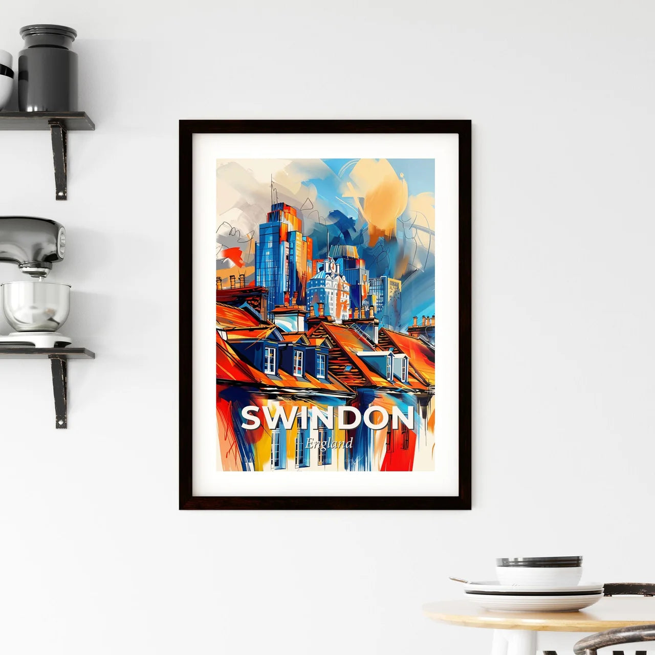 Vibrant Swindon, England Framed Print
