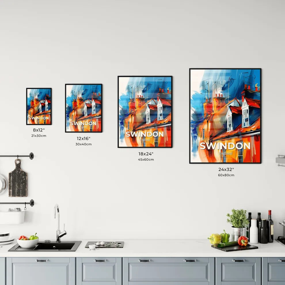 Vibrant Swindon, England Kitchen Art