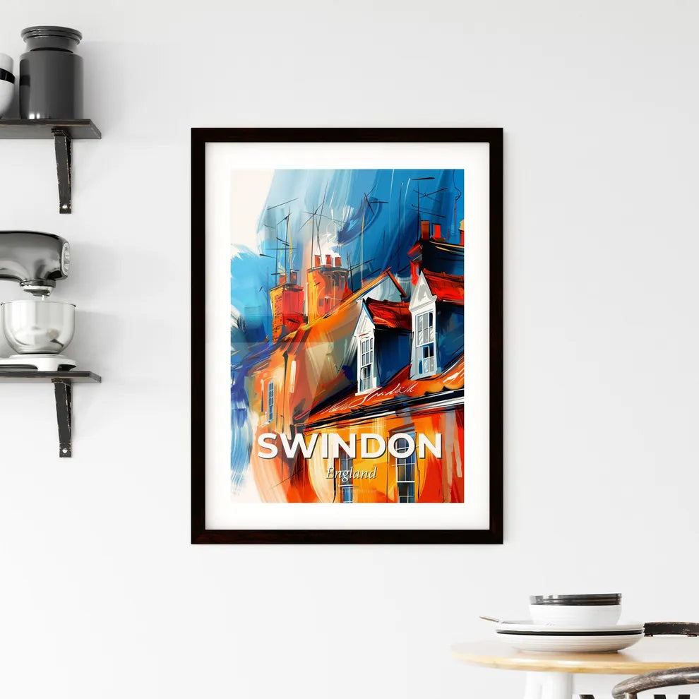 Vibrant Swindon, England Framed Print