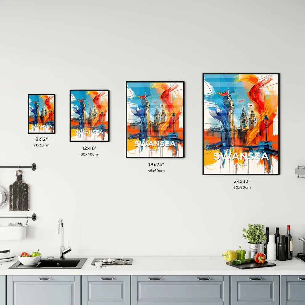 Vibrant Swansea, Wales Kitchen Art