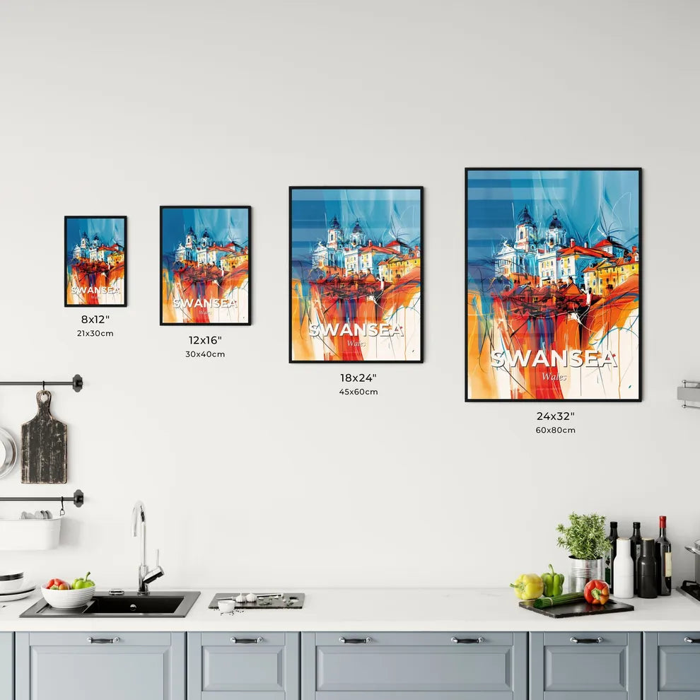 Vibrant Swansea, Wales Kitchen Art