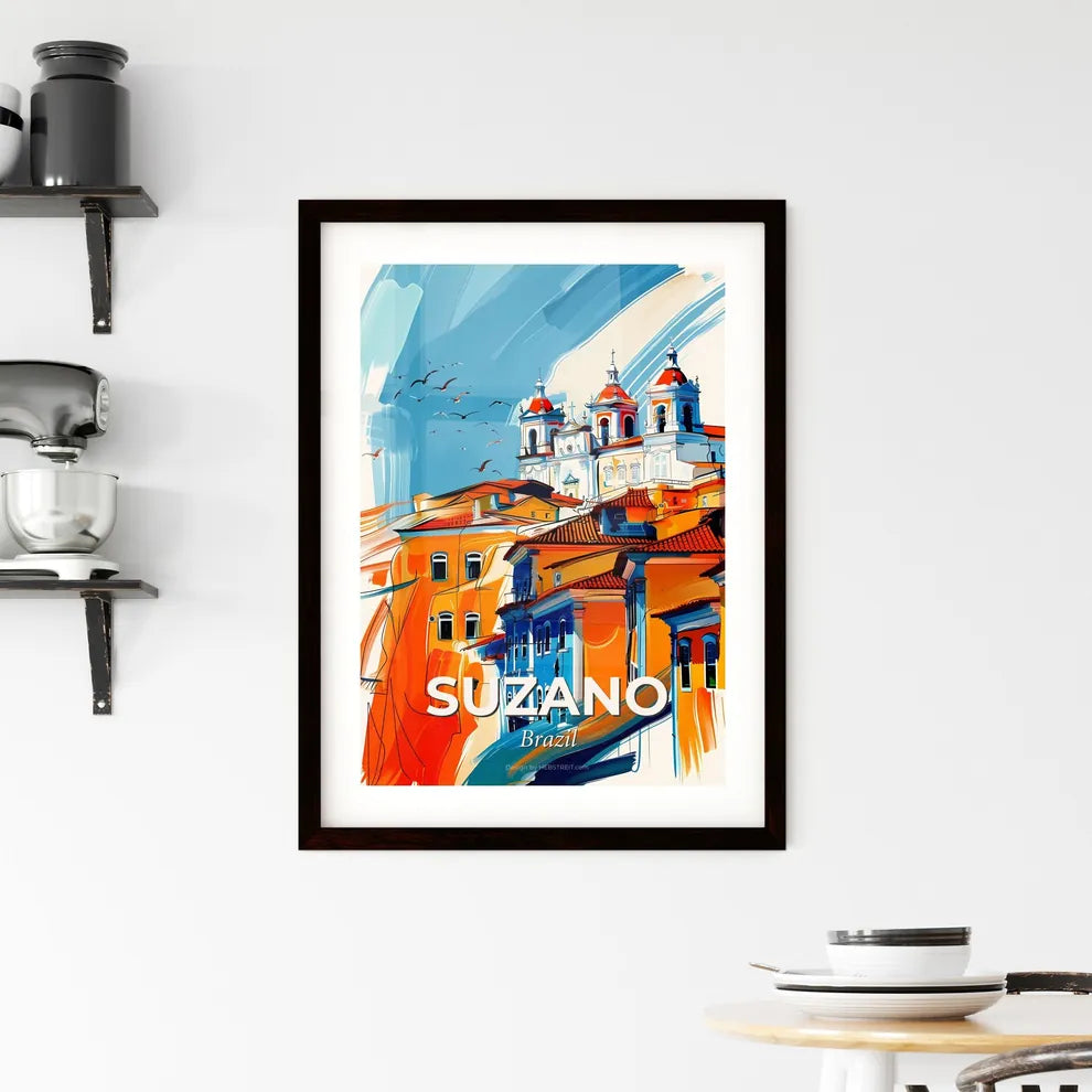 Vibrant Suzano, Brazil Framed Print