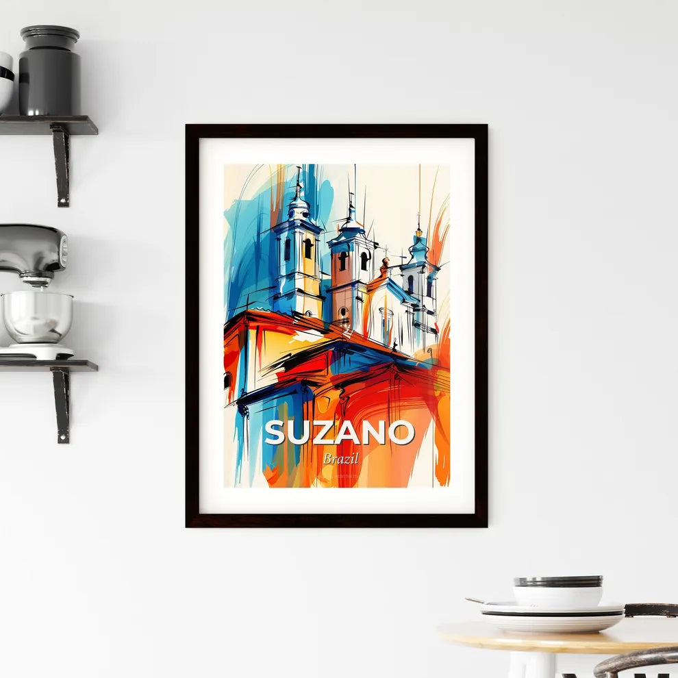 Vibrant Suzano, Brazil Framed Print