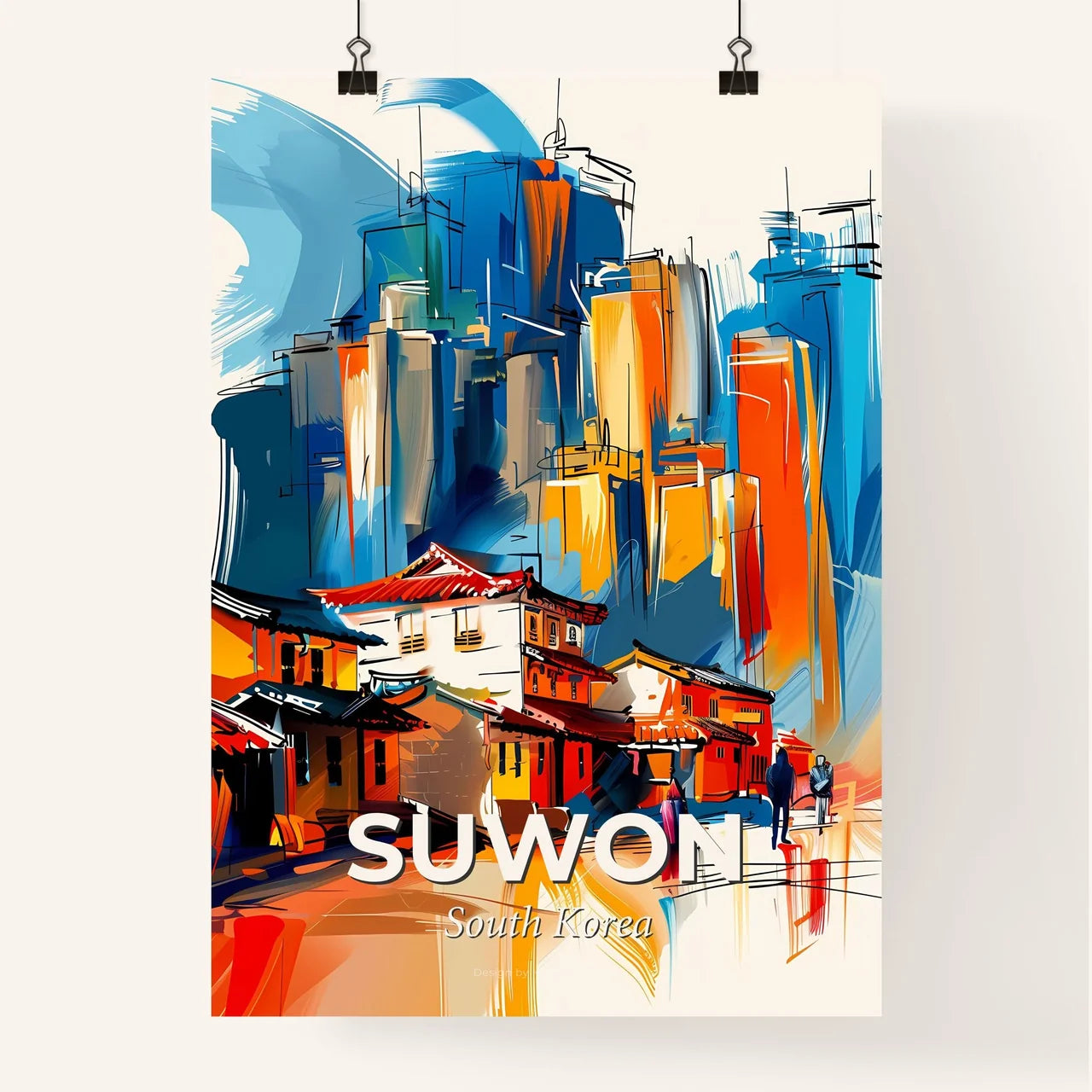 Vibrant Suwon, South Korea Poster