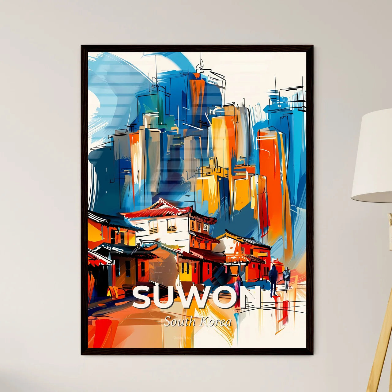 Vibrant Suwon, South Korea Art Print