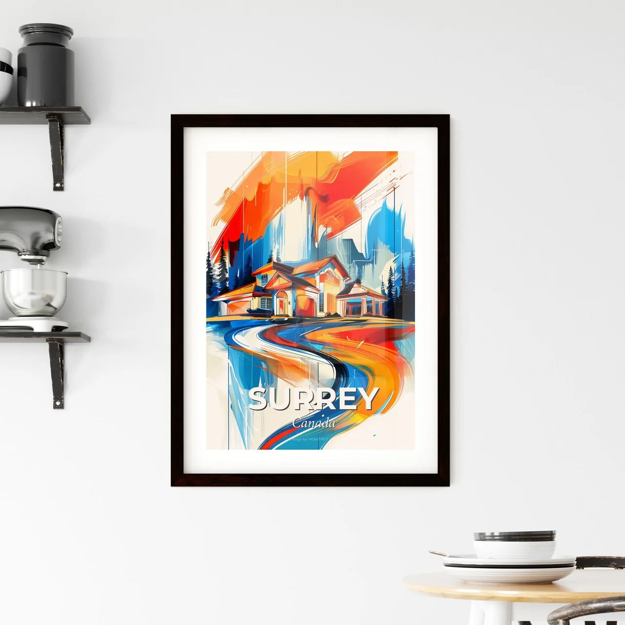 Vibrant Surrey, Canada Framed Print