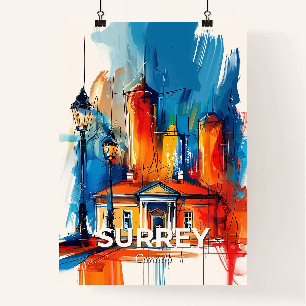 Vibrant Surrey, Canada Poster