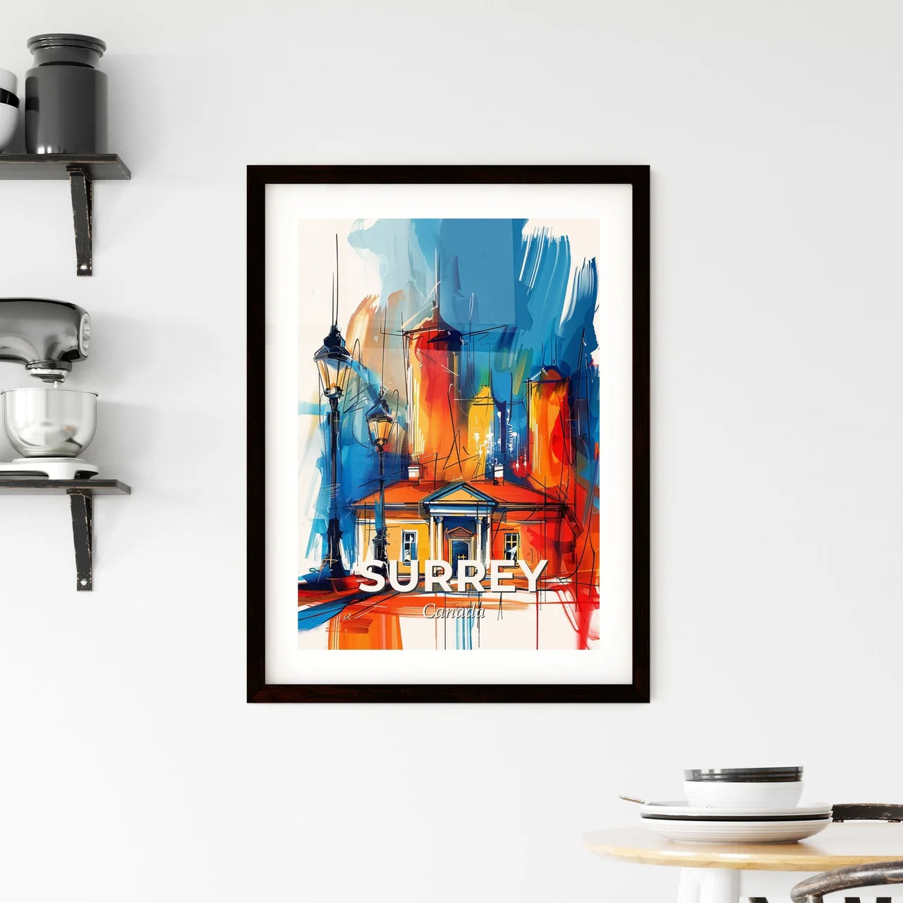 Vibrant Surrey, Canada Framed Print