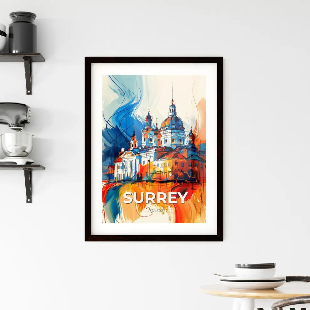 Vibrant Surrey, Canada Framed Print