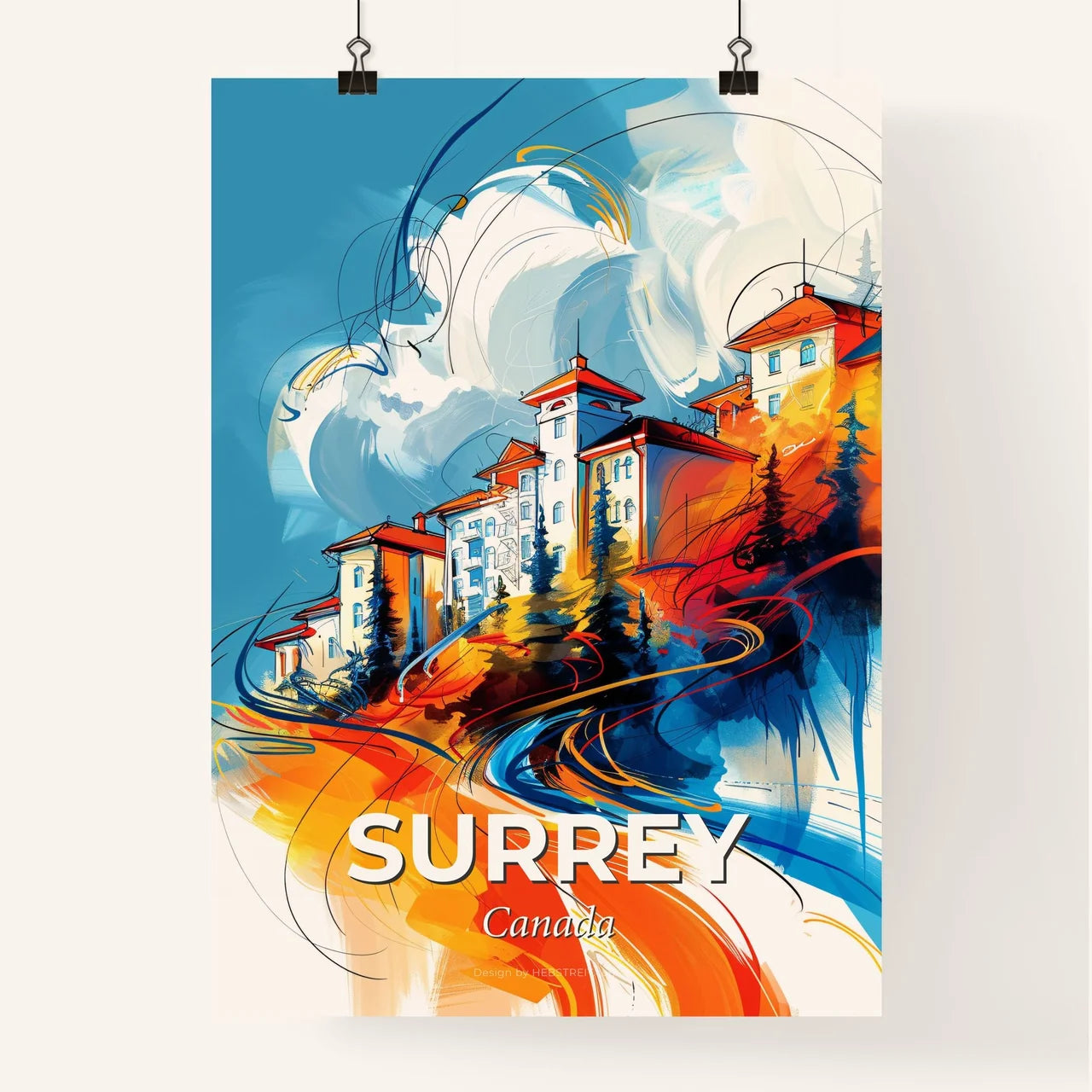 Vibrant Surrey, Canada Poster