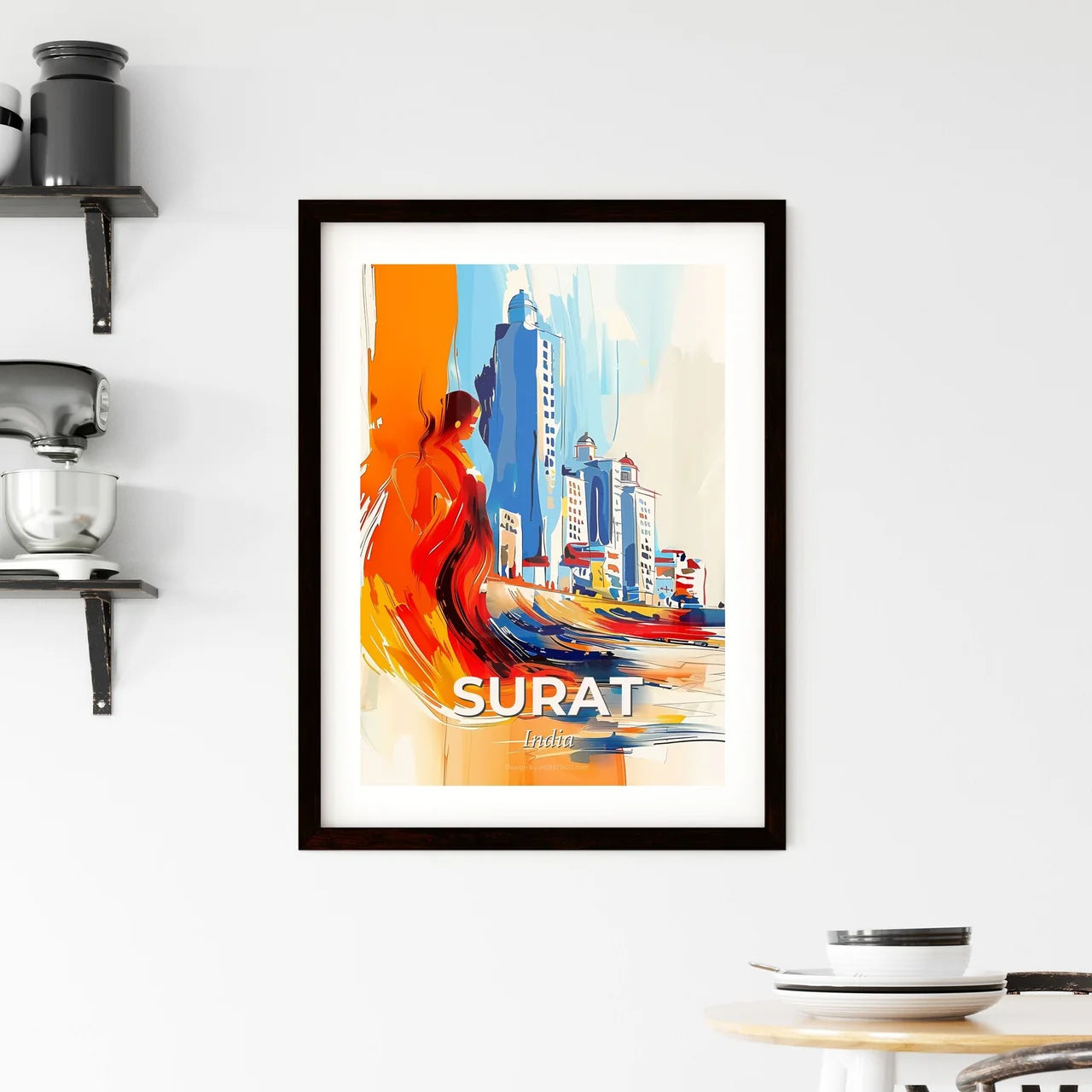 Vibrant Surat, India Framed Print