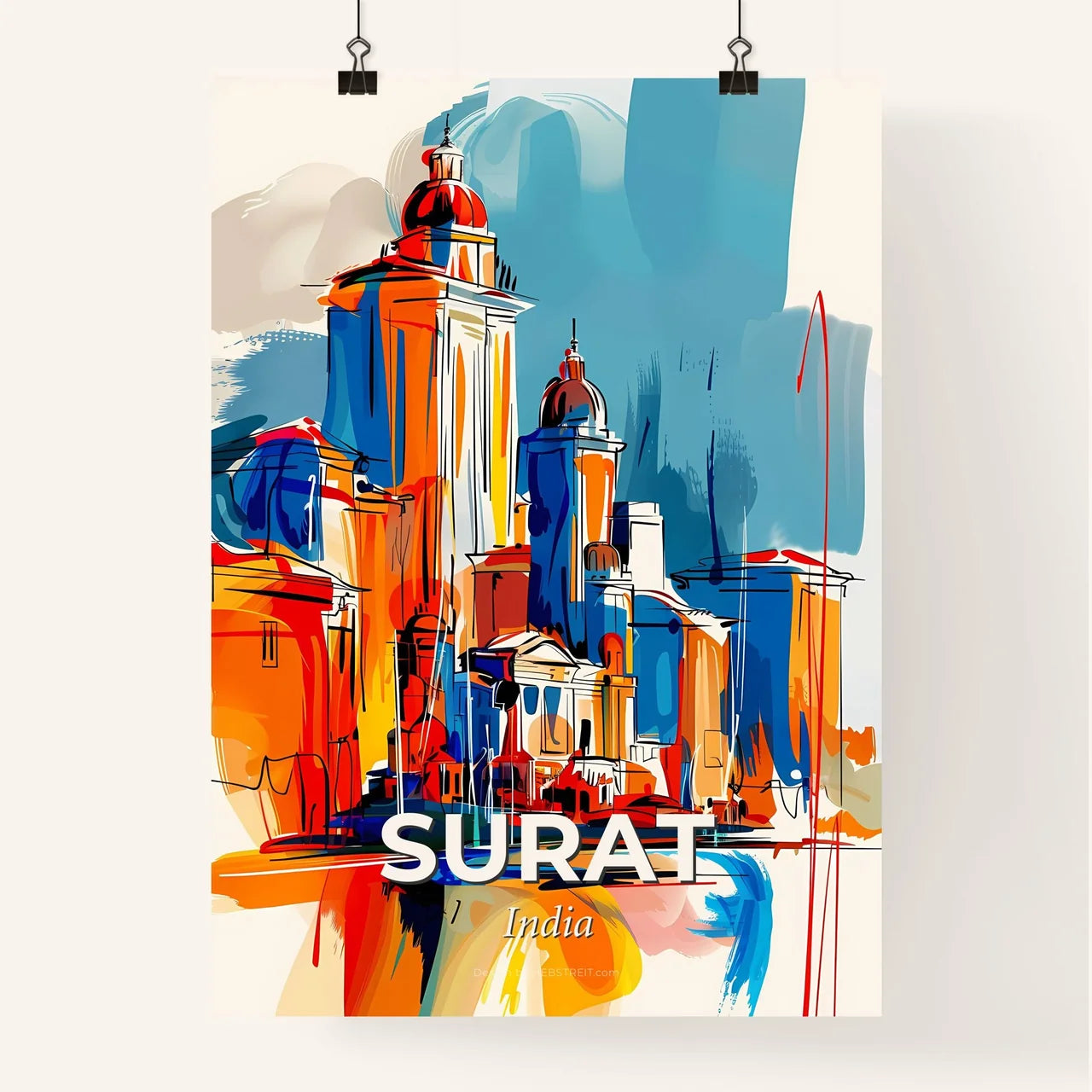 Vibrant Surat, India Poster