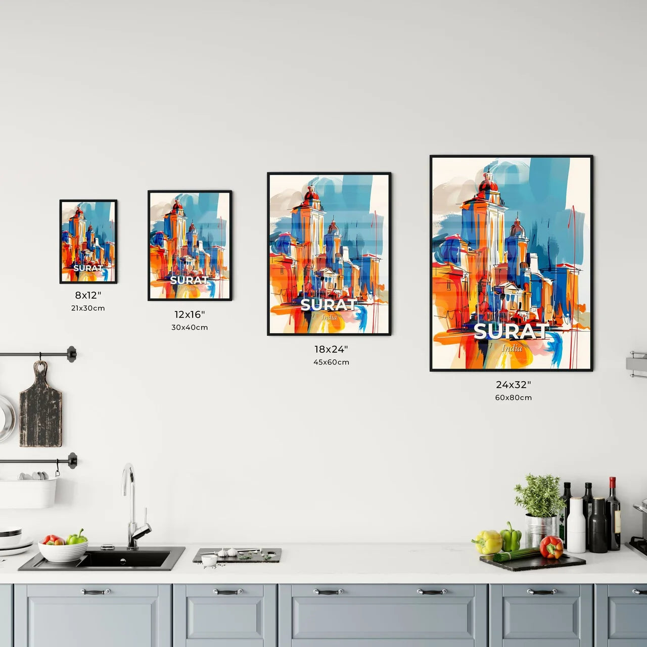 Vibrant Surat, India Kitchen Art