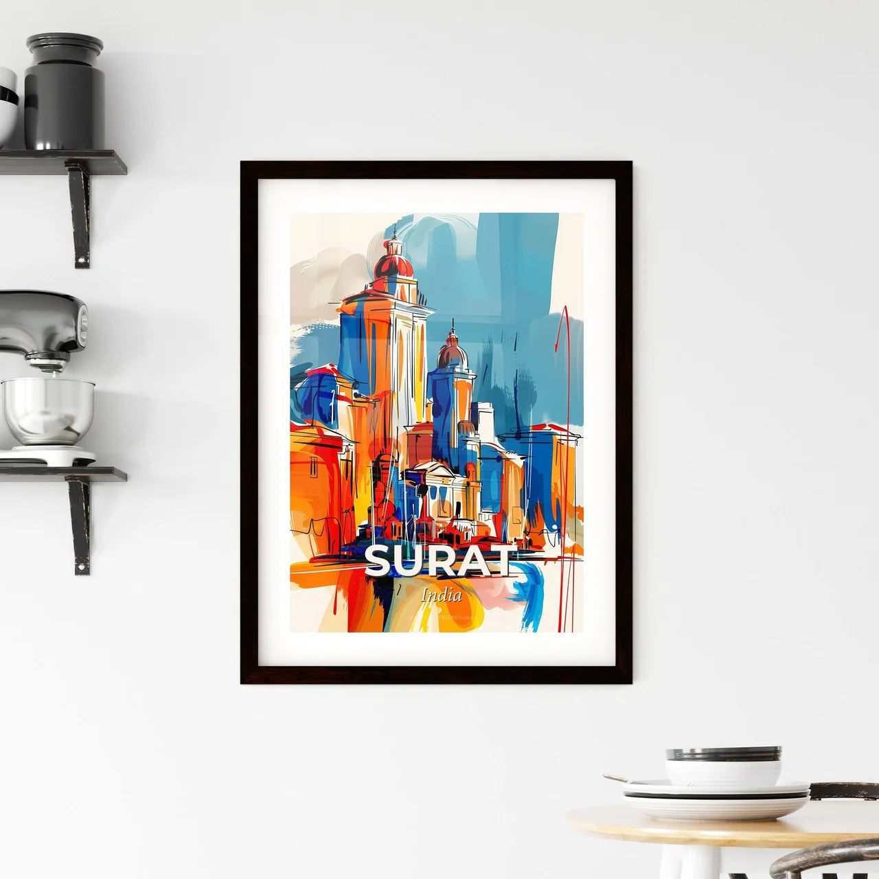 Vibrant Surat, India Framed Print