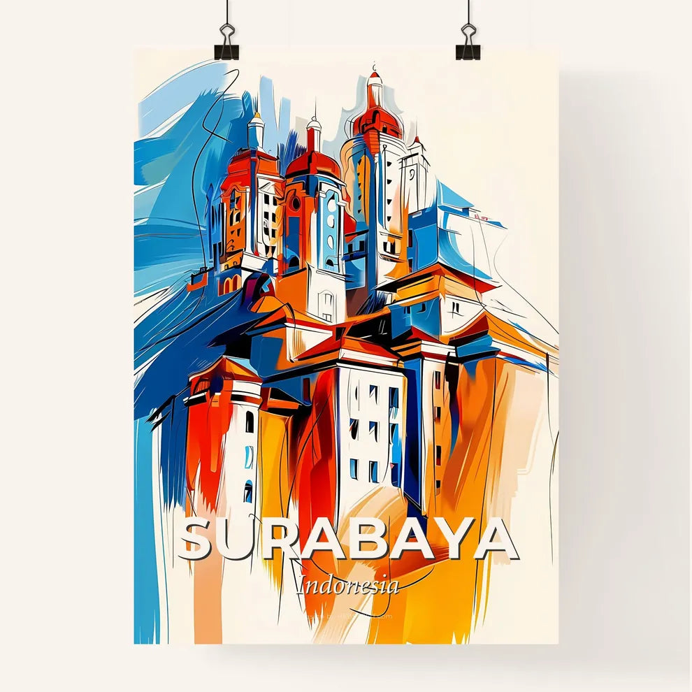 Vibrant Surabaya, Indonesia Poster