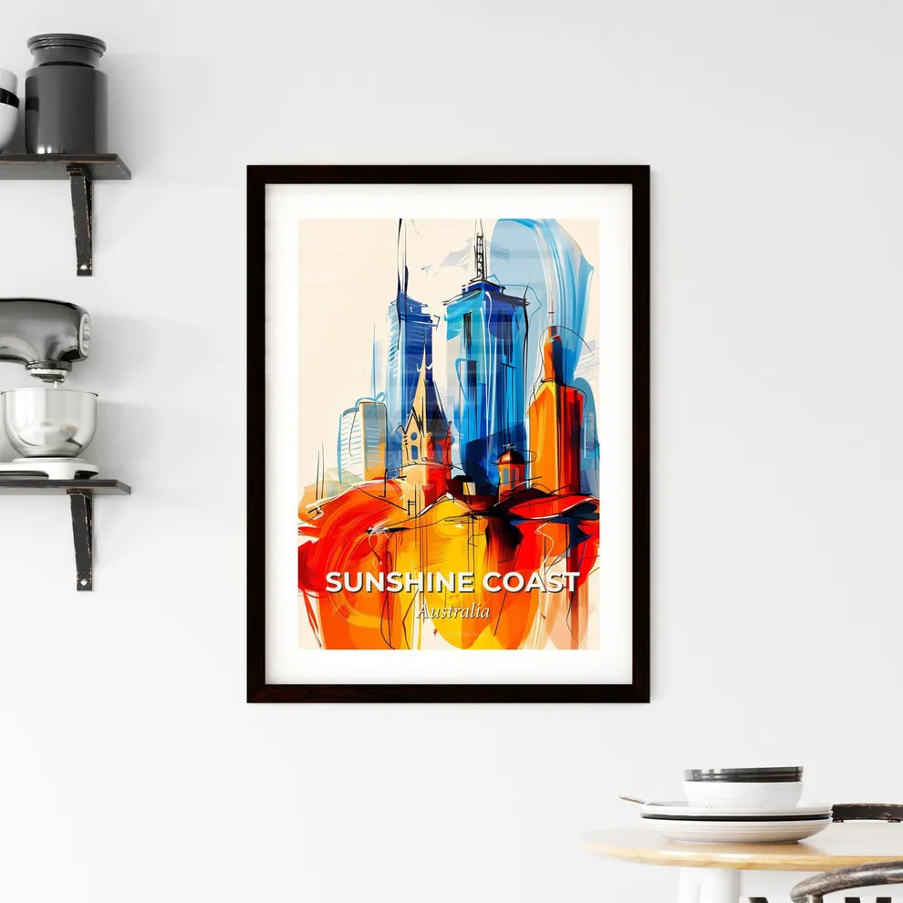 Vibrant Sunshine Coast, Australia Framed Print