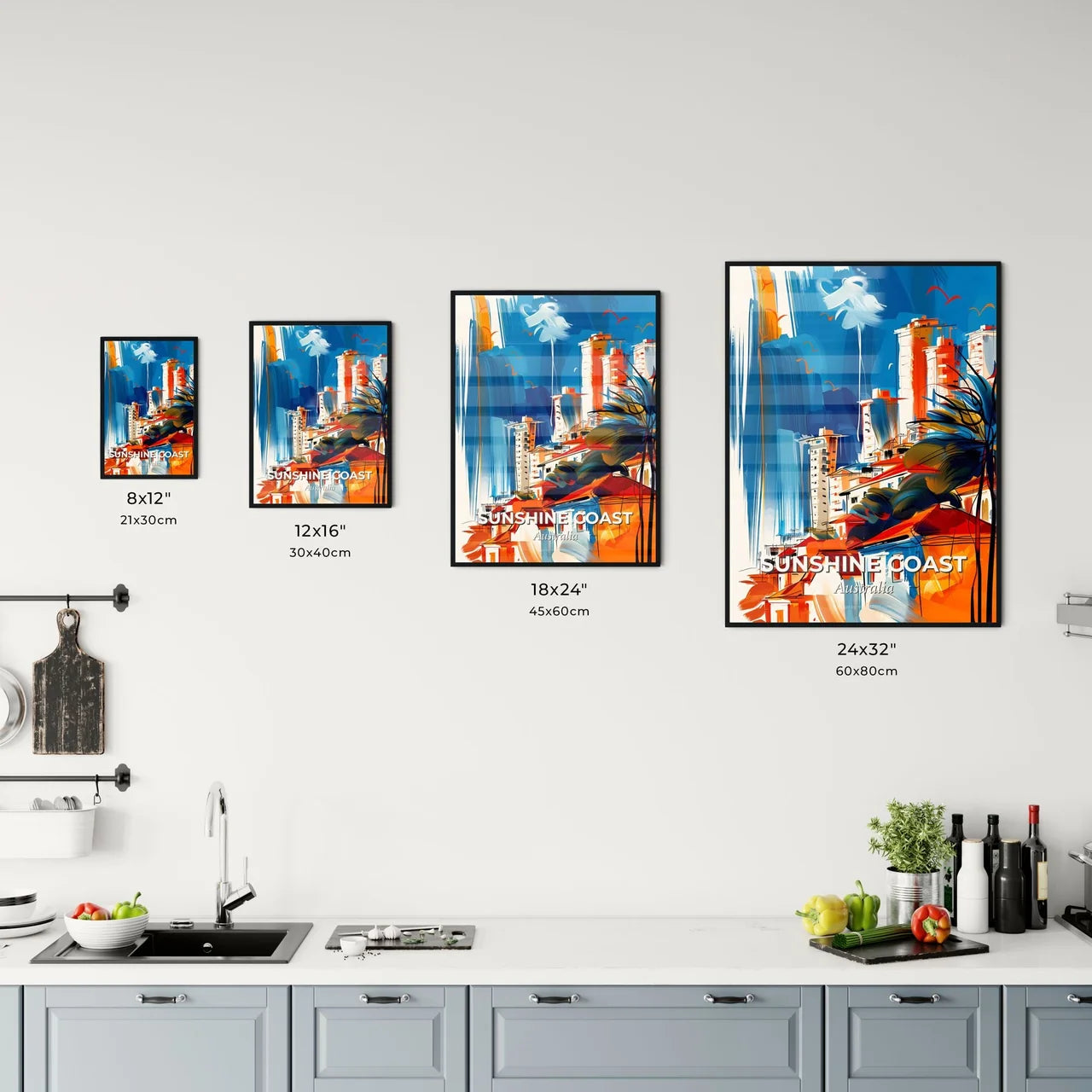 Vibrant Sunshine Coast, Australia Kitchen Art