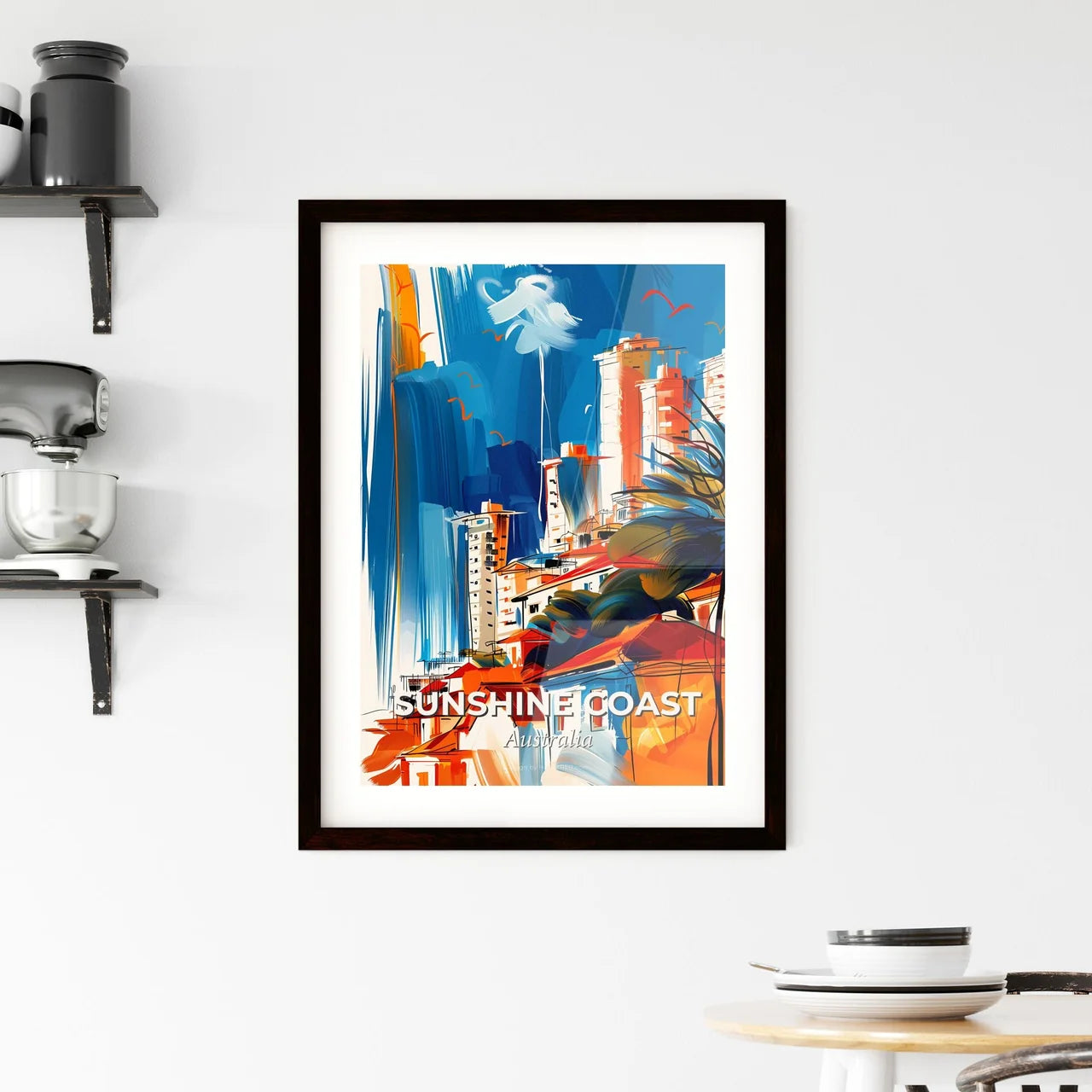 Vibrant Sunshine Coast, Australia Framed Print